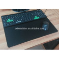 natural form rubber water resistant cloth mouse mat keyboard mat